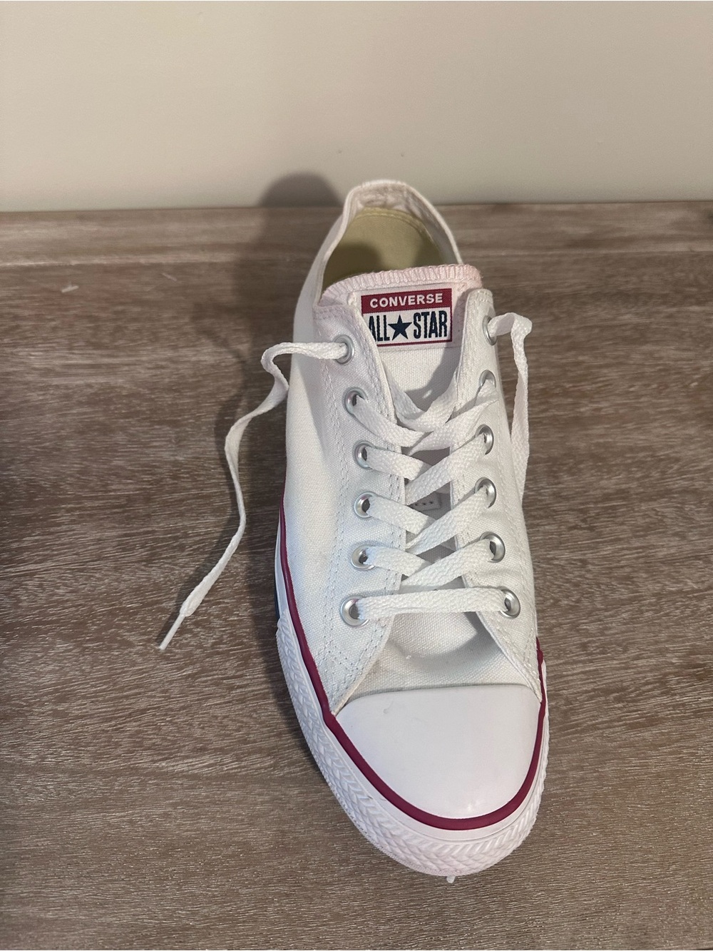 Converse Chuck Taylor All Star W7652 US 10 Optical White Canvas Skate Shoes - Picture 5 of 15